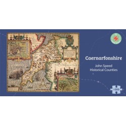 Caernarfonshire Historical 1610 Map 1000 Piece Puzzle