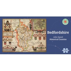 Bedfordshire Historical 1610 Map 1000 Piece Puzzle