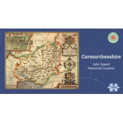 Carmarthenshire Historical 1610 Map 1000 Piece Puzzle