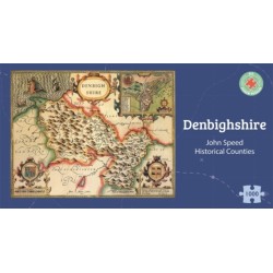 Denbighshire Historical 1610 Map 1000 Piece Puzzle