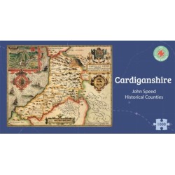 Cardiganshire Historical 1610 Map 1000 Piece Puzzle