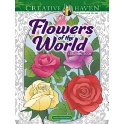 Creative Haven Flowers of the World Coloring Book