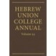 Hebrew Union College Annual Vol. 93 (2022)