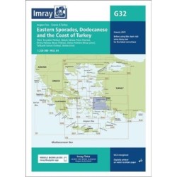 Imray Chart G32: Eastern Sporades, Dodecanese & the Coast of Turkey