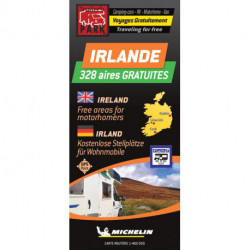 Ireland - Irlande Autocamper map - Aires camping-cars