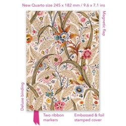 William Kilburn: Marble End Paper (Foiled Quarto Journal)