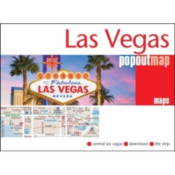 Las Vegas PopOut Map: Pocket size pop up city map of Las Vegas