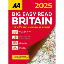 AA Big Easy Read Atlas Britain 2025