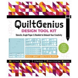 QuiltGenius Design Tool Kit: Stencils, Graph Paper & Booklet to Unleash Your Creativity