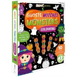 Ghosts, Witches, Monsters Colouring