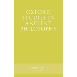 Oxford Studies in Ancient Philosophy, Volume 63