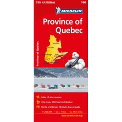 Quebec - Michelin National Map 760