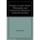 Studies in Later Greek Philosophy and Gnosticism