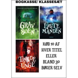 Bogkasse / klassesæt med 30 Vættebøger: Bogkasse