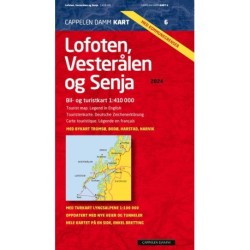 Lofoten, Vesterålen og Senja : bil- og turistkart - tourist map - Touristenkarte - carte touristique