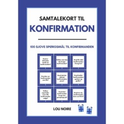 Samtalekort til konfirmation - blå: 100 sjove spørgsmål til konfirmanden