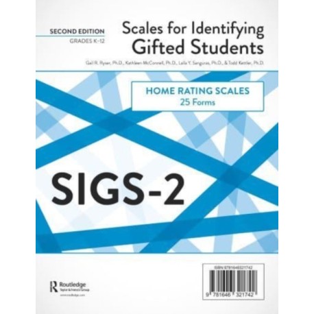 Scales for Identifying Gifted Students (SIGS-2): Home Rating Scale Forms (25 Forms)