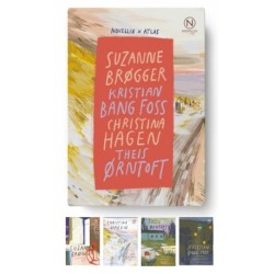 Gaveæske med fire essays af Brøgger, Bang Foss, Hagen & Ørntoft: Noveller fra Novellix