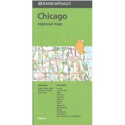 Chicago & Vicinity, Rand McNally Regional Map
