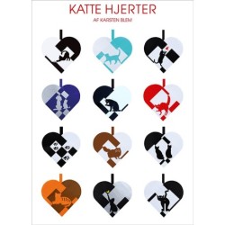 Katte Hjerter: 12 julehjerter med skabeloner