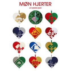 Møn Hjerter: 12 julehjerter med skabeloner
