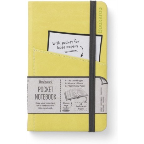 Bookaroo Pocket Notebook (A6) Journal - Lime
