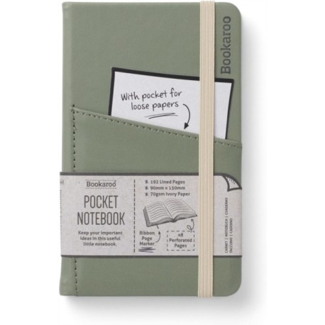 Bookaroo Pocket Notebook (A6) Journal - Fern