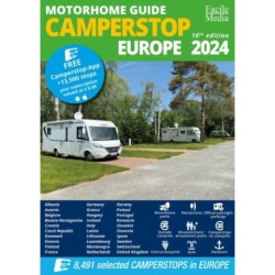 Motorhome guide Camperstop Europe 2024: 8,491 selected camperstops in Europe