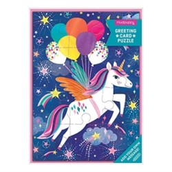 Unicorn Party Greeting Card Puzzle