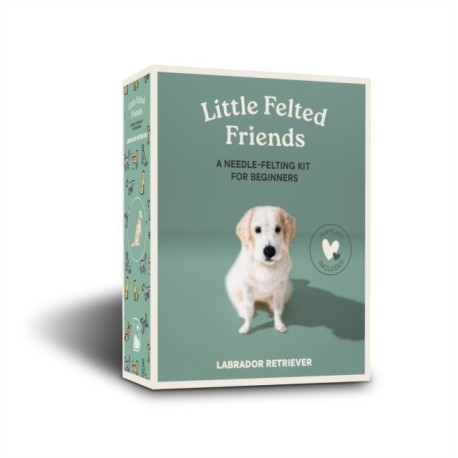 Little Felted Friends: Labrador Retriever: Dog Needle-Felting Beginner Kits with Needles, Wool, Supplies, and Instructions