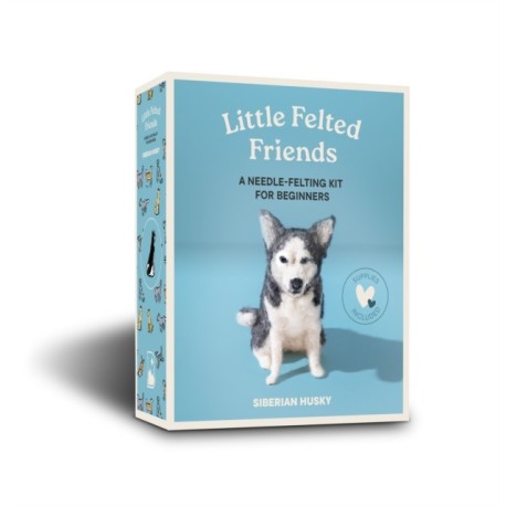 Little Felted Friends: Siberian Husky: Dog Needle-Felting Beginner Kits with Needles, Wool, Supplies, and Instructions