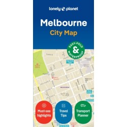 Lonely Planet Melbourne City Map
