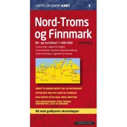 Nord-Troms og Finnmark 2023-2024 : bil- og turistkart - tourist map - Touristenkarte - carte touristique