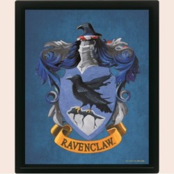 Harry Potter (Colourful Crest Ravenclaw) 3D Lenticular Poster (Framed)
