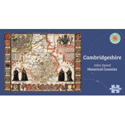 Cambridgeshire Historical 1610 Map 1000 Piece Puzzle