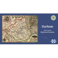 Durham Historical 1610 Map 1000 Piece Puzzle