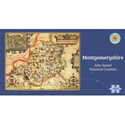 Montgomeryshire Historical 1610 Map 1000 Piece Puzzle