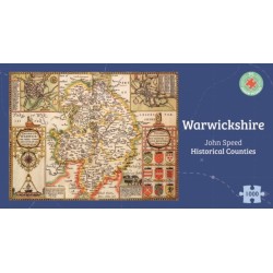Warwickshire Historical 1610 Map 1000 Piece Puzzle