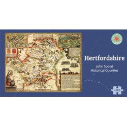 Hertfordshire Historical 1610 Map 1000 Piece Puzzle
