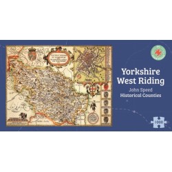 Yorkshire West Riding Historical 1610 Map 1000 Piece Puzzle