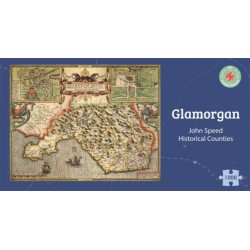 Glamorgan Historical 1610 Map 1000 Piece Puzzle