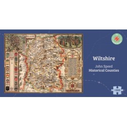 Wiltshire Historical 1610 Map 1000 Piece Puzzle