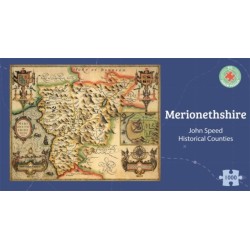 Merionethshire Historical 1610 Map 1000 Piece Puzzle