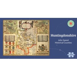 Huntingdonshire Historical 1610 Map 1000 Piece Puzzle