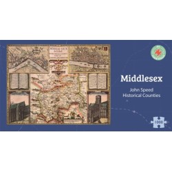 Middlesex Historical 1610 Map 1000 Piece Puzzle