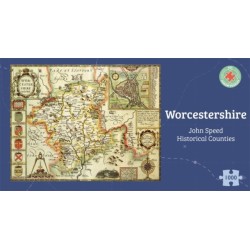 Worcestershire Historical 1610 Map 1000 Piece Puzzle