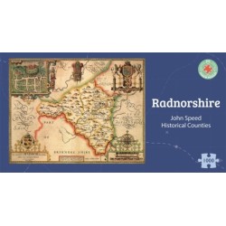 Radnorshire Historical 1610 Map 1000 Piece Puzzle