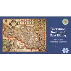 Yorkshire North & East Riding  Historical 1610 Map 1000 Piece Puzzle