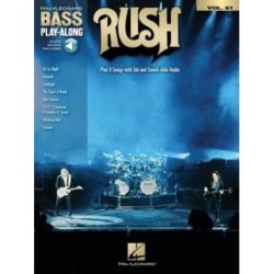 Rush: Hal Leonard Bass Play-Along Volume 61