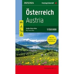 Austria Big Travel Atlas: with Camping and Caravanning 1:150,000